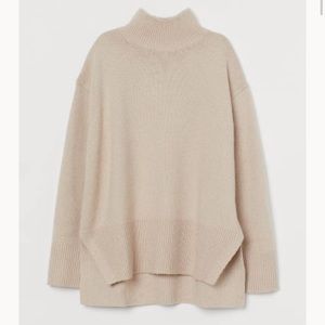 H&M oversized gray turtle neck sweater
